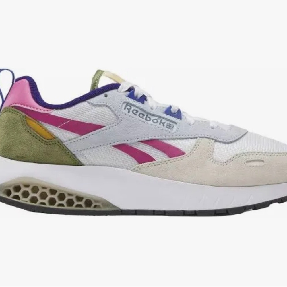 Reebok White and Pink Athletic Shoes